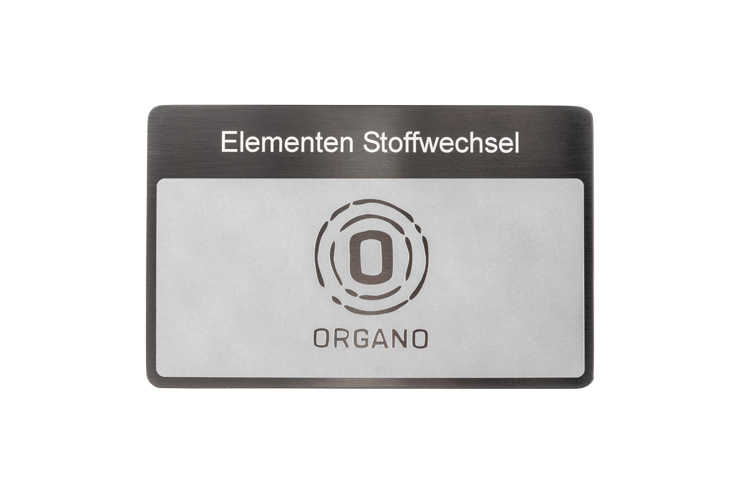ORGANETIK Programmkarte Elementenstoffwechsel