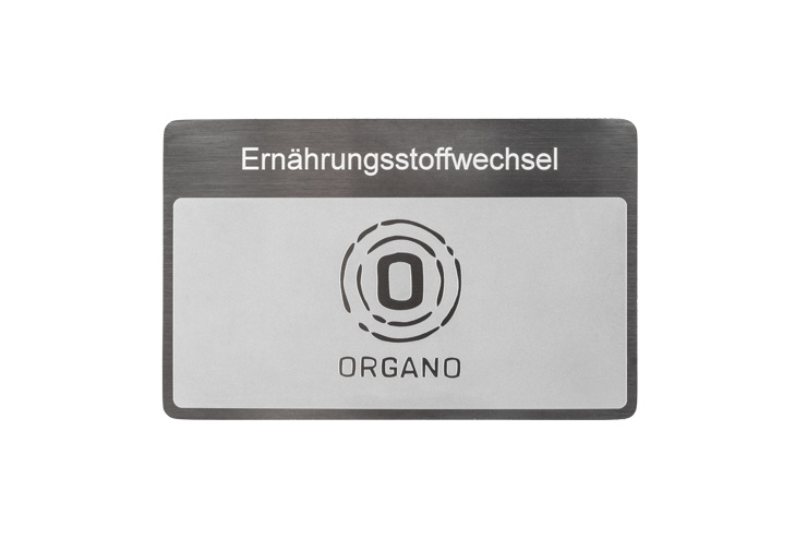 ORGANETIK Programmkarte Ernährungsstoffwechsel