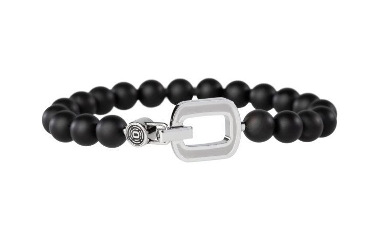 ORGANO Vital Onyx-Armband edelstahl